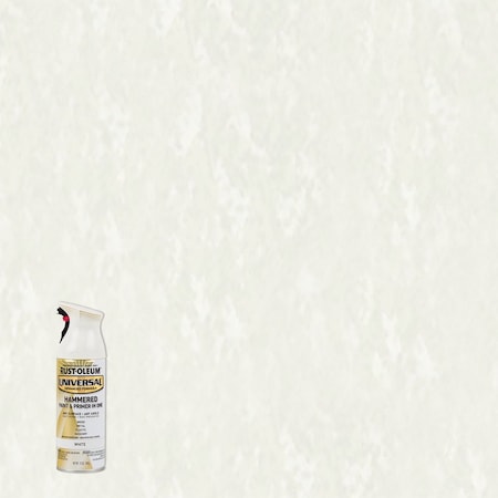Rust-Oleum White, White Hammered, Oil, 12 oz 267298